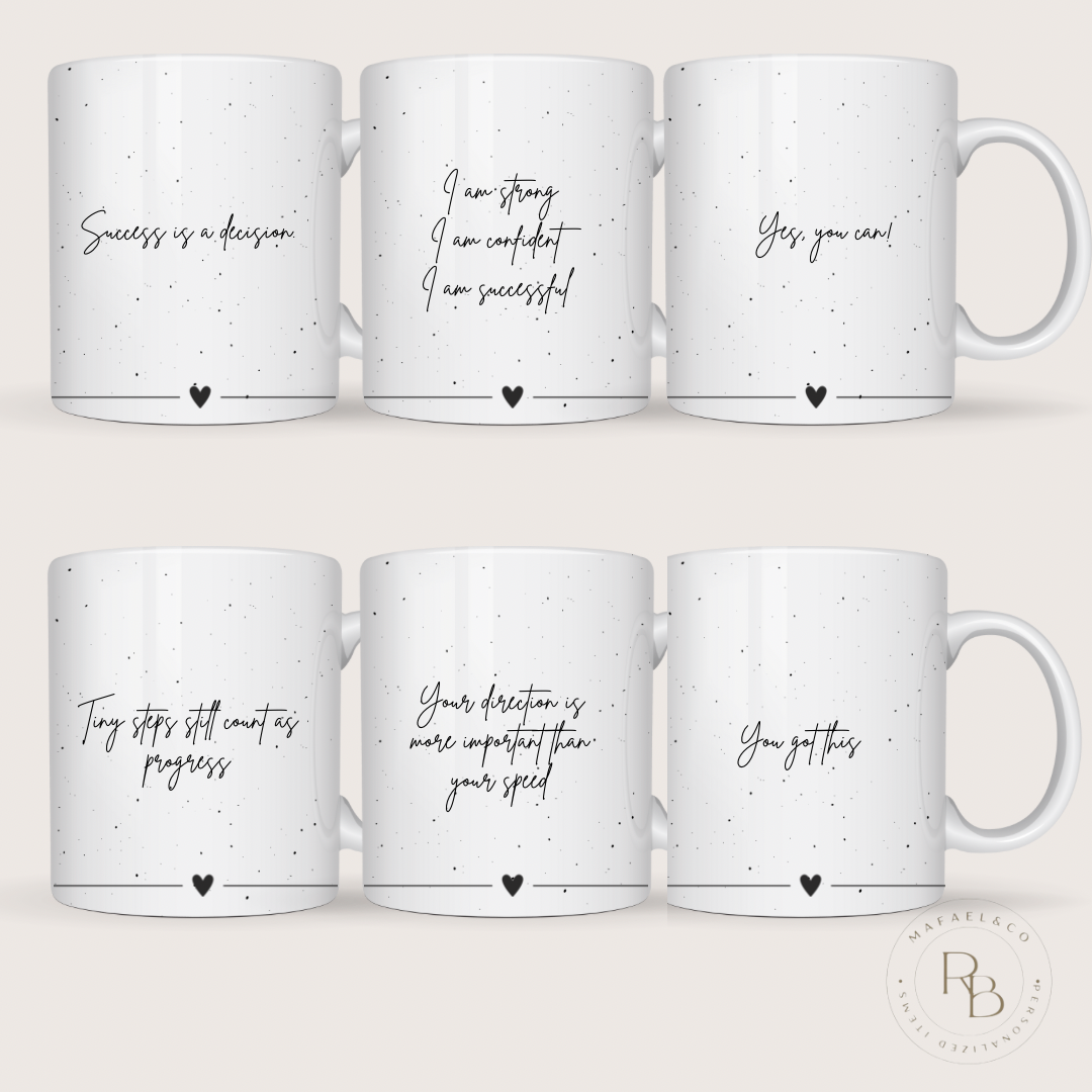 Collection 6 mugs “Motivation”