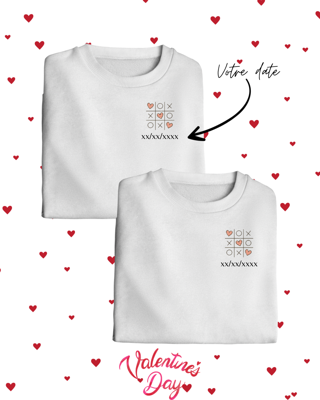 Sweatshirts brodés couple