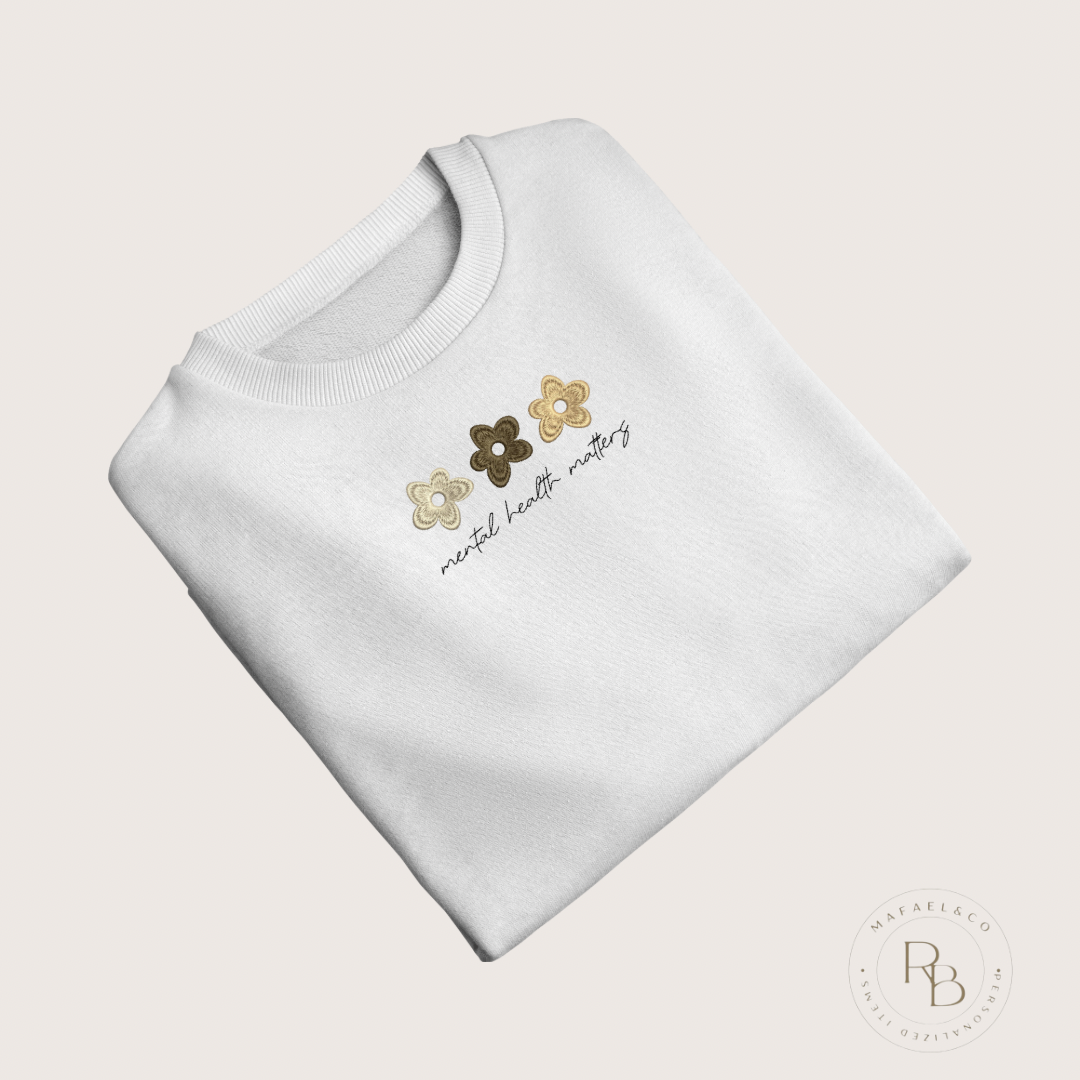 Sweatshirt brodé “Mental Health”